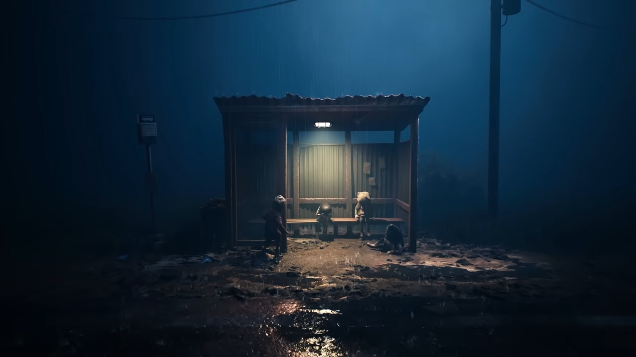 Reanimal: автобусная остановка.